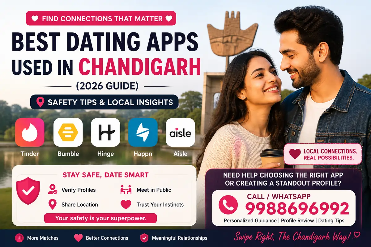 Best Dating Apps Used in Chandigarh (2026 Guide) Safety Tips