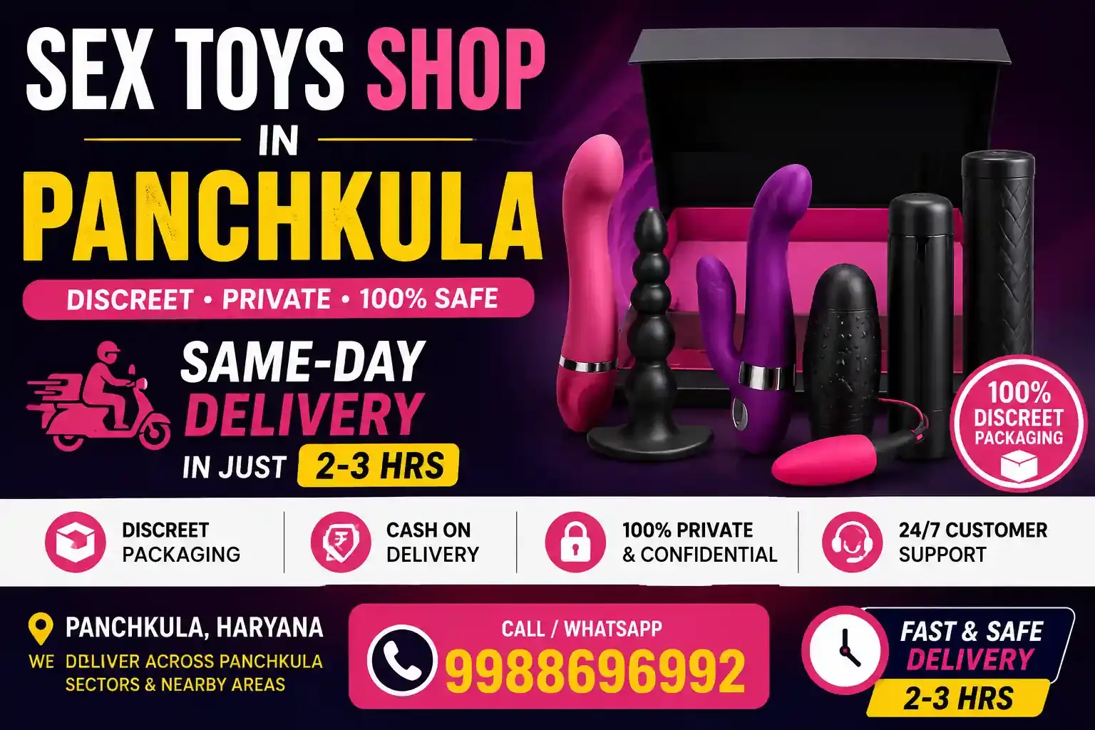 Sex Toys Shop in Panchkula | Same-Day Delivery in 2–3 Hours with COD