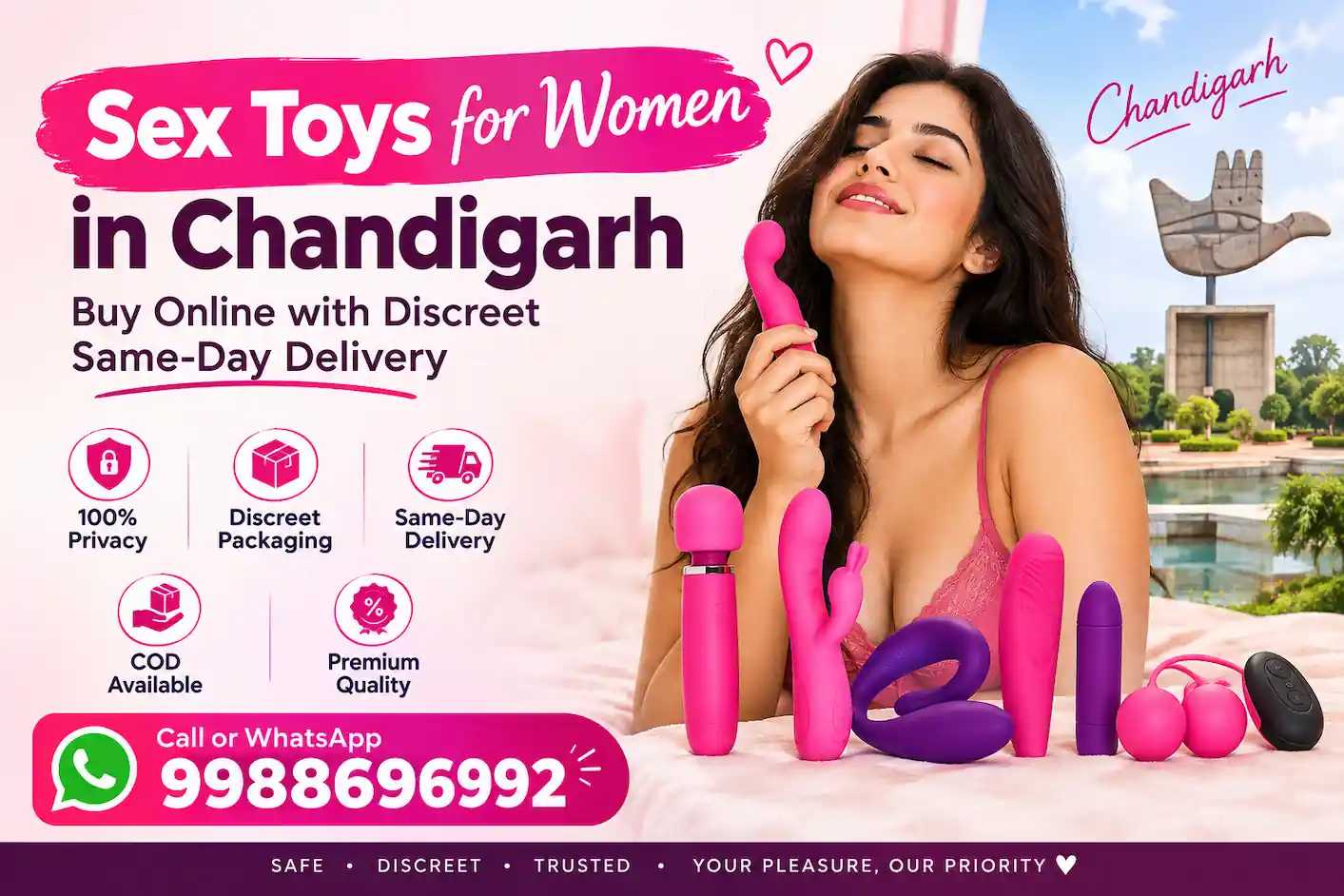 Sex Toys for Women in Chandigarh — Every Type, Same-Day Delivery